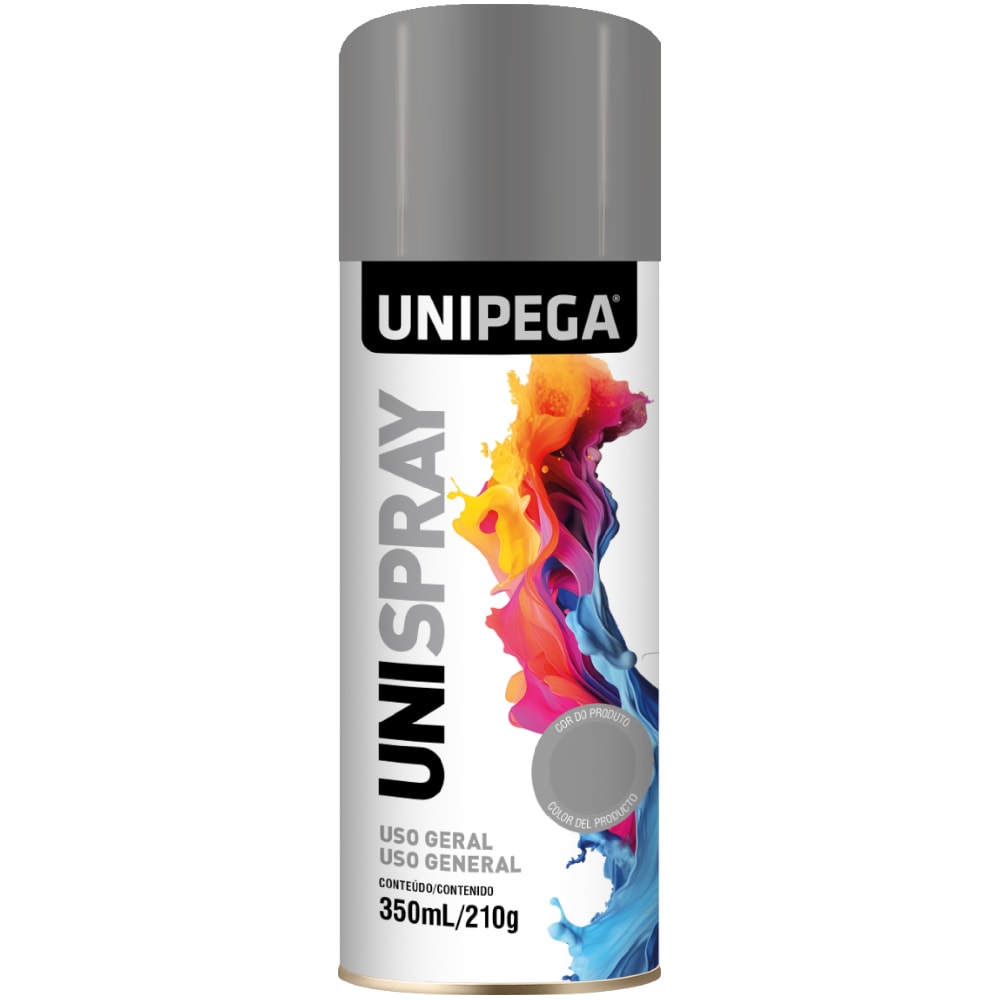 Tinta Spray Unipega Uso Geral Aluminio 350ml/210g - 05340154