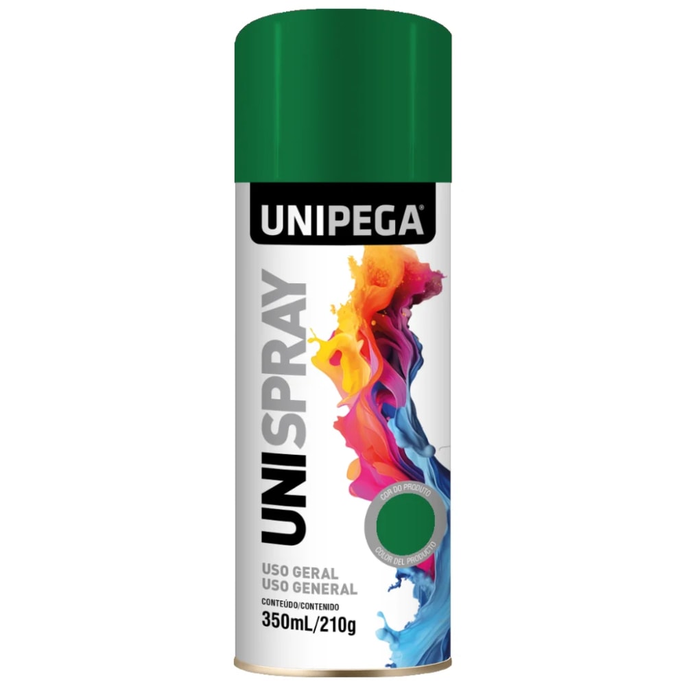 Tinta Spray Unipega Uso Geral Verde 350ml/210g - AES05340168