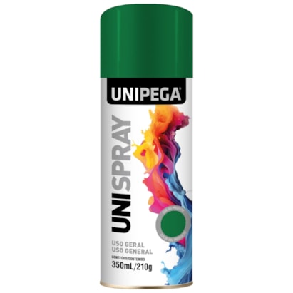 Tinta Spray Unipega Uso Geral Verde 350ml/210g - AES05340168