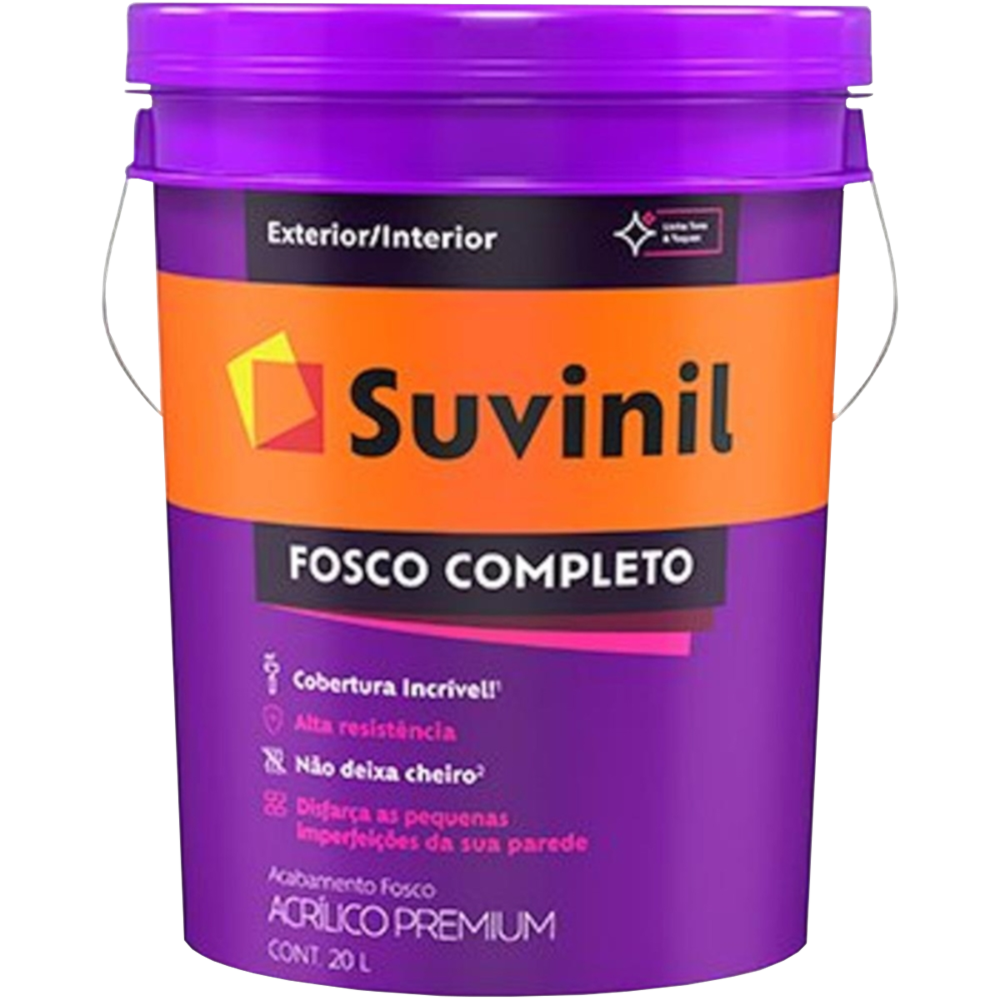 Tinta Suvinil Acrílica Fosco Completo Branca 20L