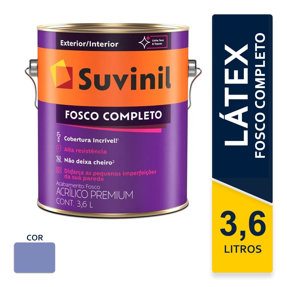 Tinta Suvinil Acrílica Fosco Completo Marine 3,6L
