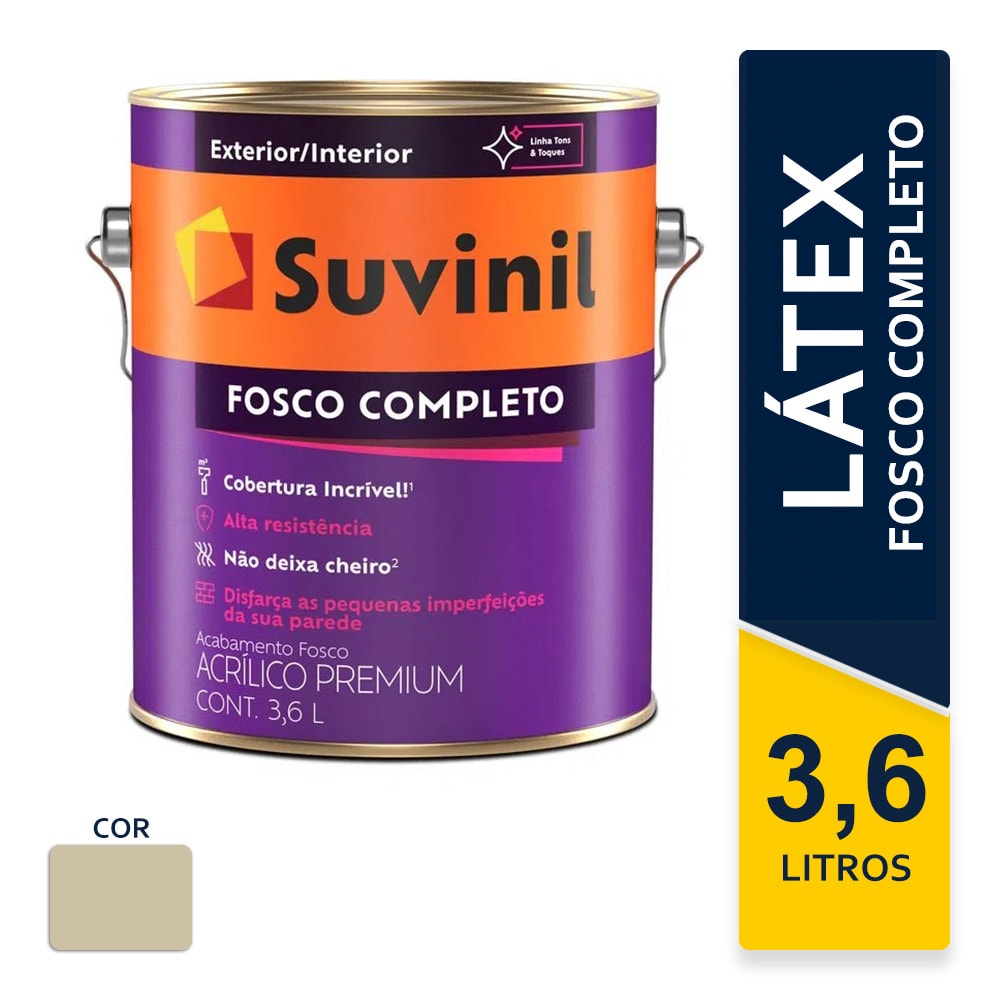 Tinta Suvinil Acrílica Fosco Completo Safari 3,6L