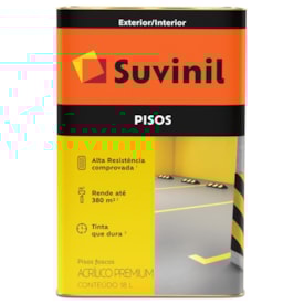 Tinta Suvinil Acrílica Pisos Cinza 18L