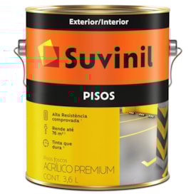 Tinta Suvinil Acrílica Pisos Cinza 3,6L