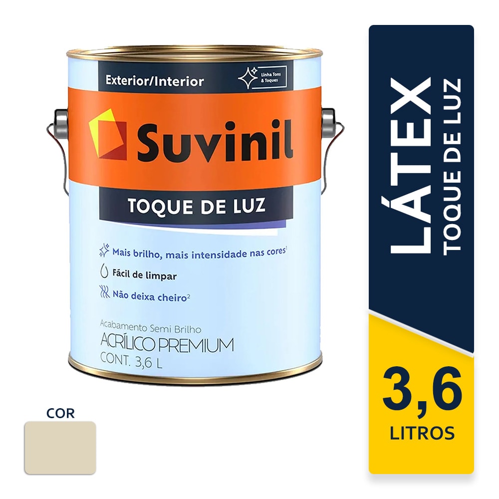 Tinta Suvinil Acrílica Toque de Luz Palha 3,6L