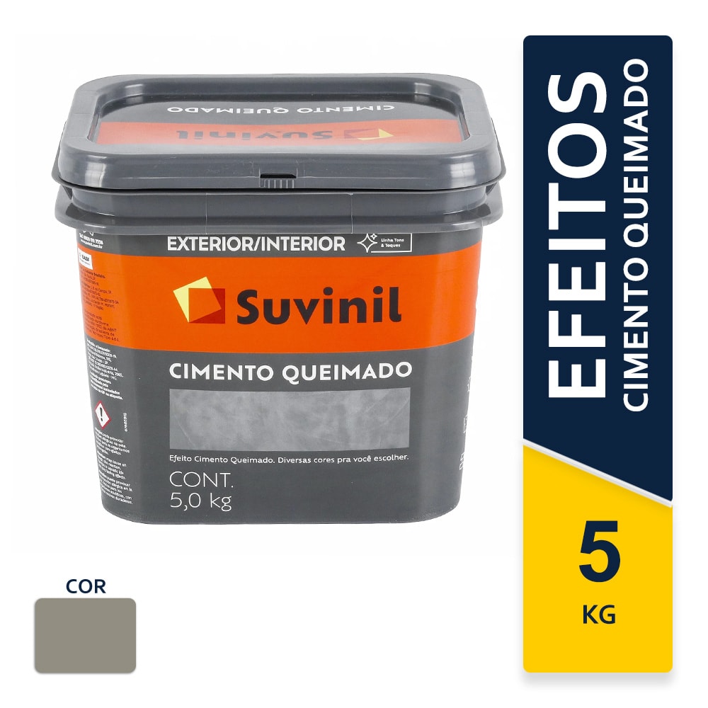 Tinta Suvinil Efeito Cimento Queimado Avenida Expressa 5kg