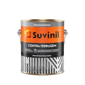Tinta Suvinil Esmalte Contra Ferrugem Cinza Escuro Brilhante 3,6L