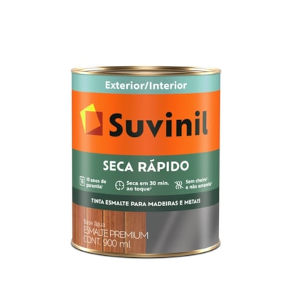 Tinta Suvinil Esmalte Seca Rápido Branco Brilhante 0,9L