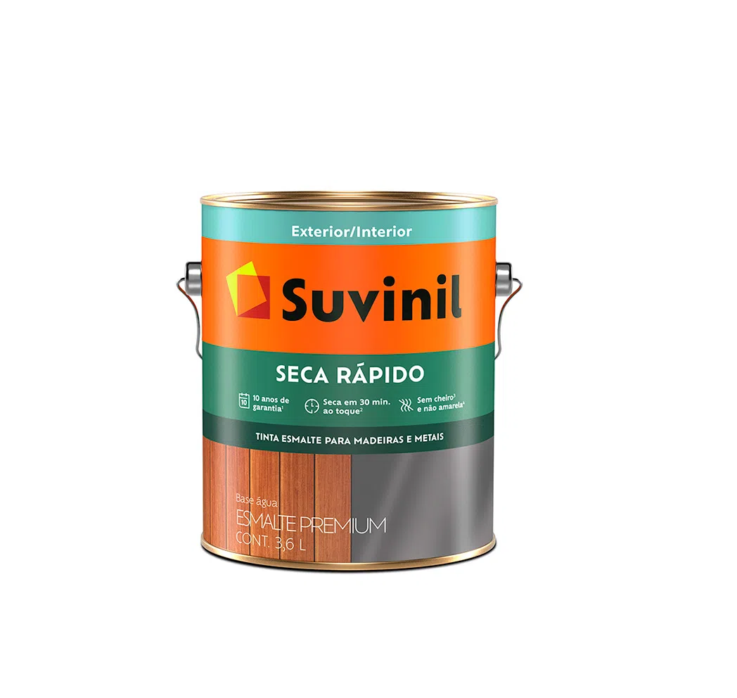Tinta Suvinil Esmalte Seca Rápido Branco Brilhante 3,6L