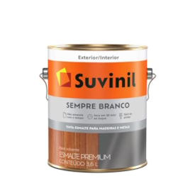 Tinta Suvinil Esmalte Sempre Branco Brilhante 3,6L