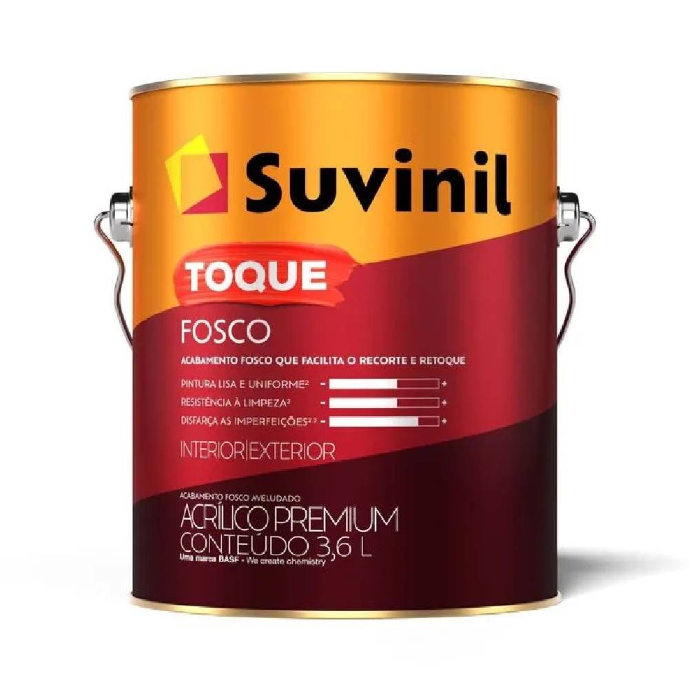 Tinta Suvinil Toque Fosco Completo Gelo 3,6L - 50839916