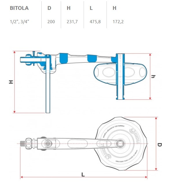 Torneira de Boia para Caixa d'Água Tigre Click 1/2