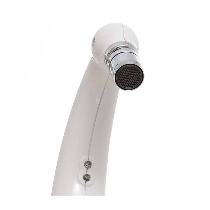 Torneira Elétrica Hydra Lumen Bica Alta Parede 127v 5500w Branca - TPLM.EL551BR