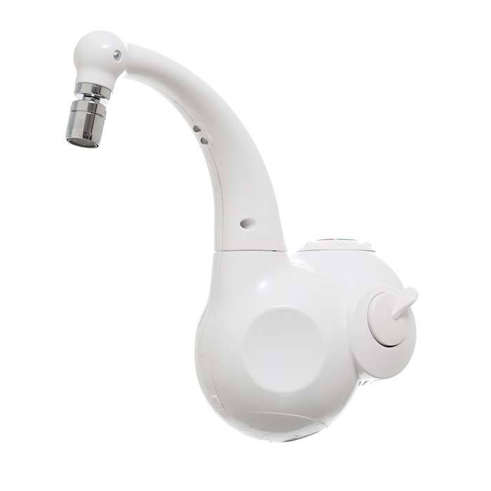 Torneira Elétrica Hydra Lumen Bica Alta Parede 127v 5500w Branca - TPLM.EL551BR