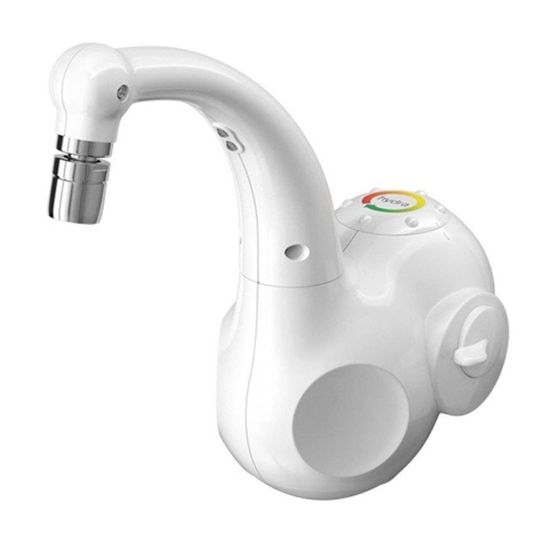 Torneira Elétrica Hydra Lumen Bica Alta Parede 220v 5500w Branca - TPLM.EL.552BR