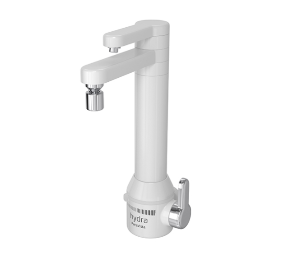 Torneira Elétrica Hydra Puravitta com Filtro Bica Alta Parede 127v 5500w Branca - TPPV.EF.551BR