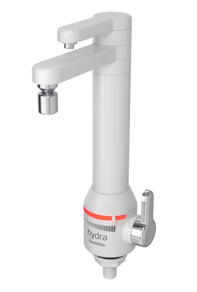 Torneira Elétrica Hydra Puravitta com Purificador Mesa 127V 5500w Branca - TBPV.EF.551BR