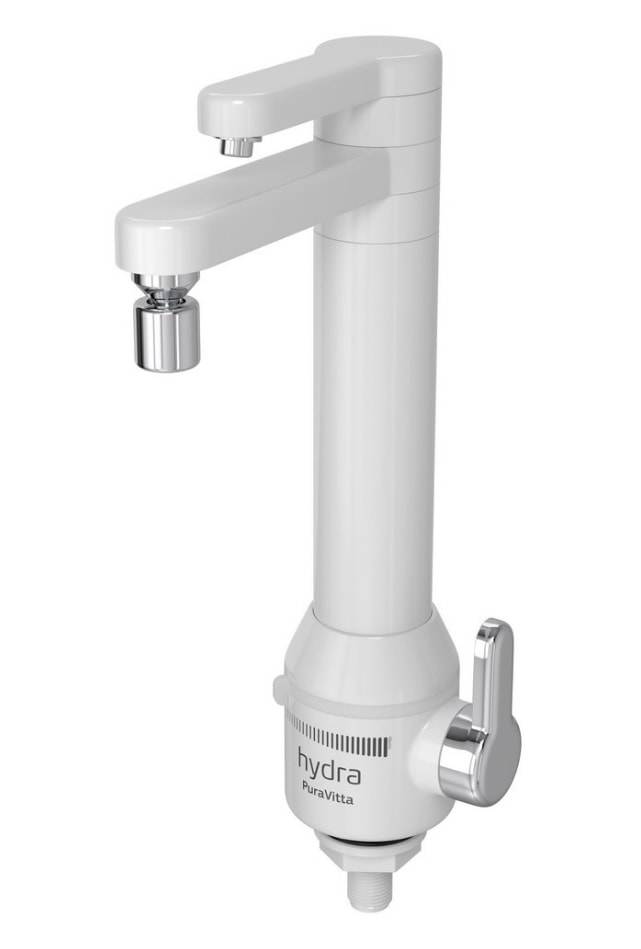 Torneira Elétrica Hydra Puravitta com Purificador Mesa 127V 5500w Branca - TBPV.EF.551BR