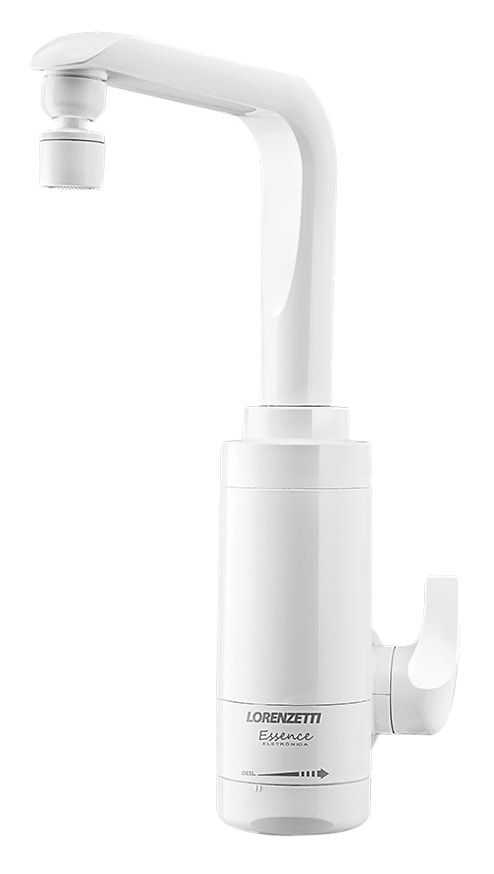 Torneira Elétrica Lorenzetti Essence Parede 127V 4600W Branca - 7551026