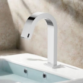 Torneira Lavatório Mesa Bica Baixa Aira Dax com Sensor e Saida de Saboneteira Cromado - DAX-6738-AR-CR