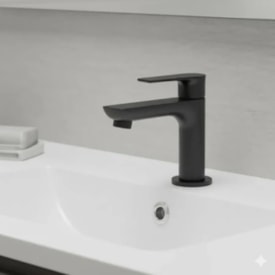 Torneira Lavatório Mesa Bica Baixa Dax Mendoza Black - DAX-1197-MZ-BL