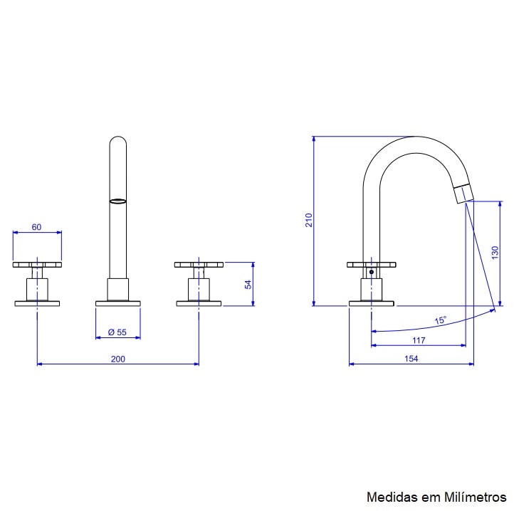 Torneira Misturador para Banheiro Deca Disco Mesa Cromado - 1877.C.DSC