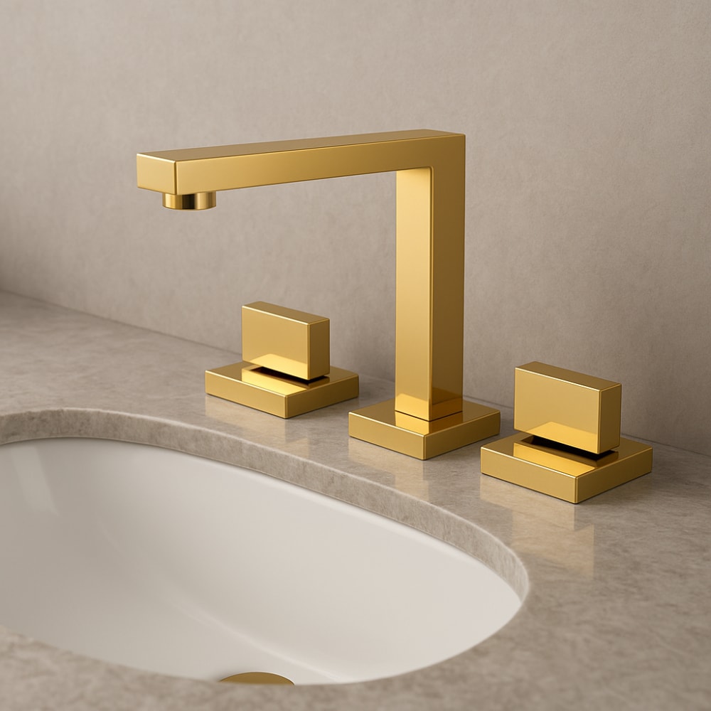 Torneira Misturador Para Banheiro Deca Dream Bica Alta Gold - 1877.GL87