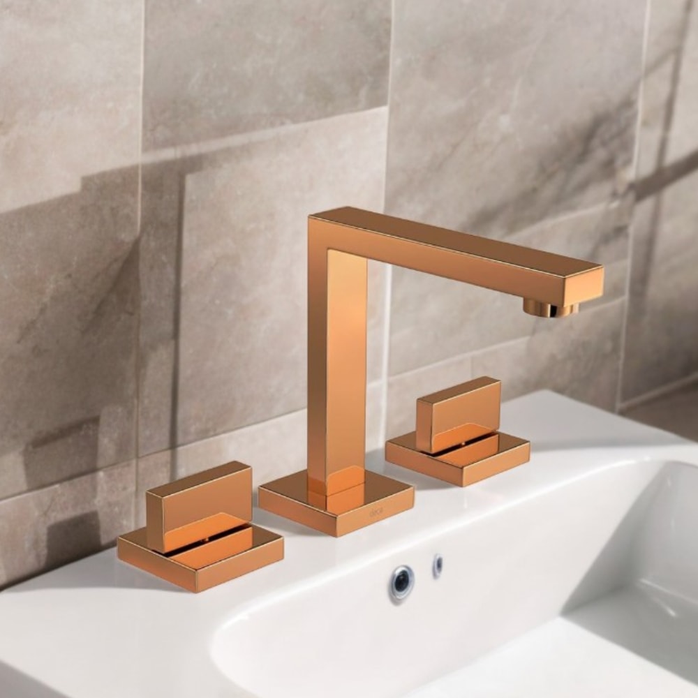 Torneira Misturador para Banheiro Deca Dream Mesa Red Gold - 1877.GL87.RD