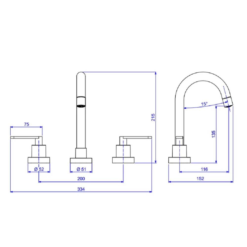 Torneira Misturador para Banheiro Deca Flex Plus Mesa Cromado - 1877.C21.CLM