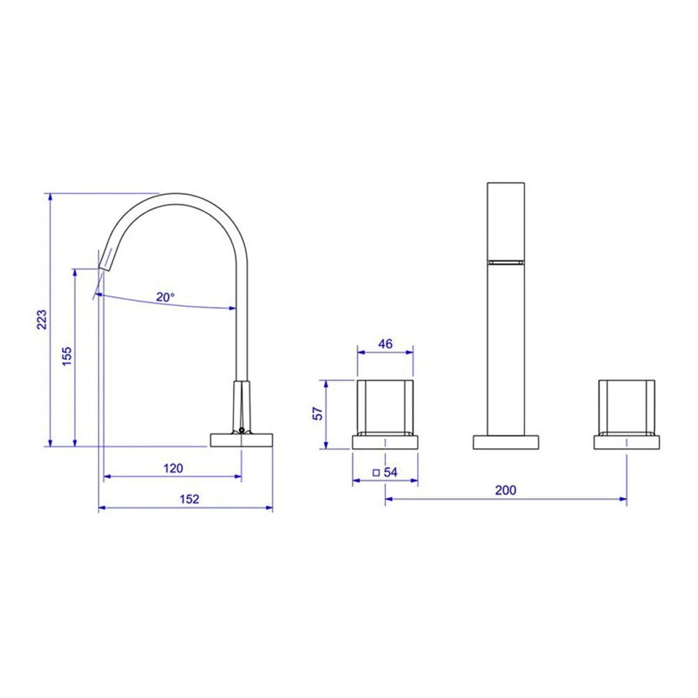 Torneira Misturador para Banheiro Deca Polo Mesa Black Noir - 1877.BL33.NO