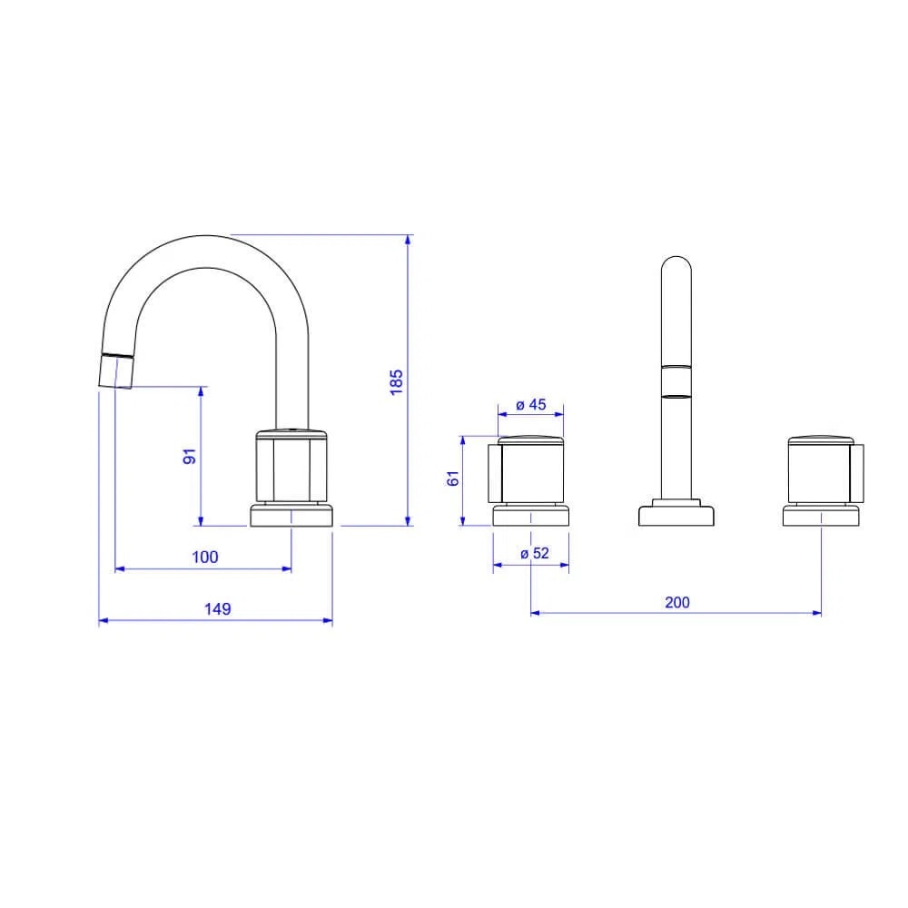 Torneira Misturador para Banheiro Deca Spot Mesa Cromado - 1877.C43