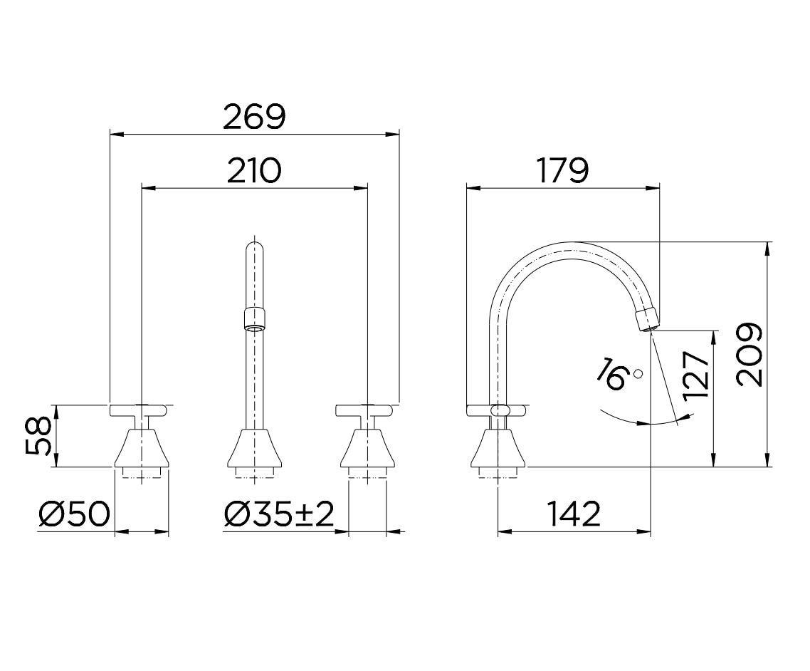 Torneira Misturador para Banheiro Docol Primor Mesa Cromado - 00671906