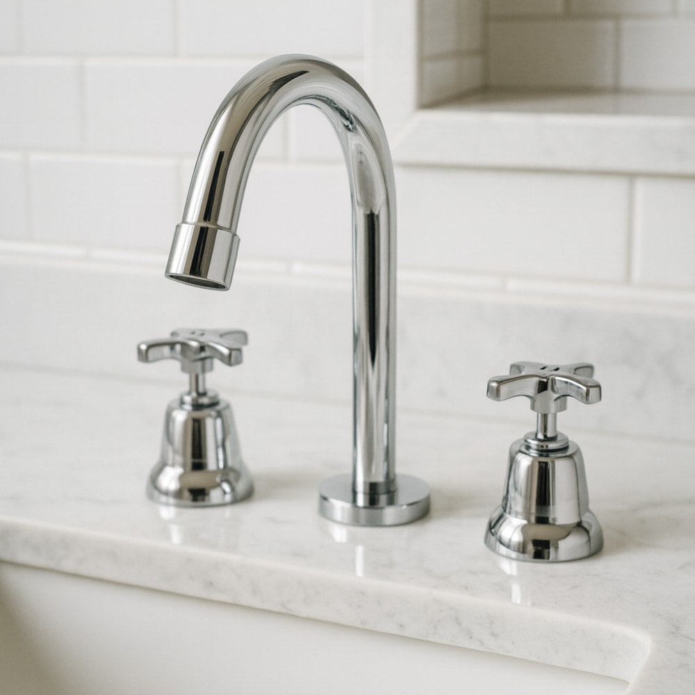 Torneira Misturador para Banheiro Kimetais Way Mesa Bica Alta Cromada - MT002302