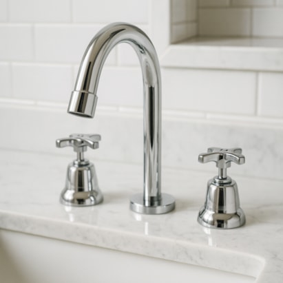 Torneira Misturador para Banheiro Kimetais Way Mesa Bica Alta Cromada - MT002302