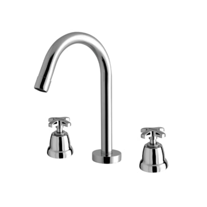 Torneira Misturador para Banheiro Kimetais Way Mesa Bica Alta Cromada - MT002302