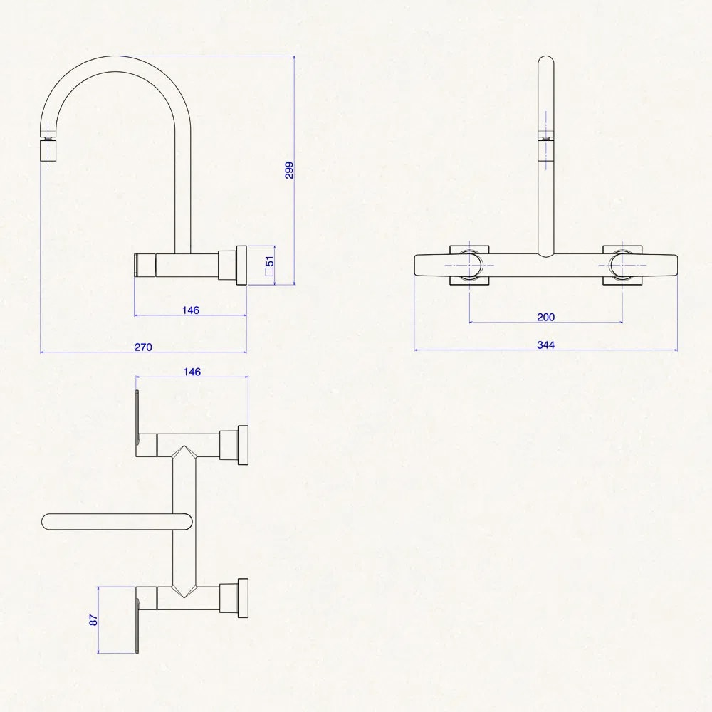 Torneira Misturador para Cozinha Deca Just Parede Cromado - 1258.C27