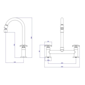 Torneira Misturador para Cozinha Deca Max Mesa Cromado - 1256.C34