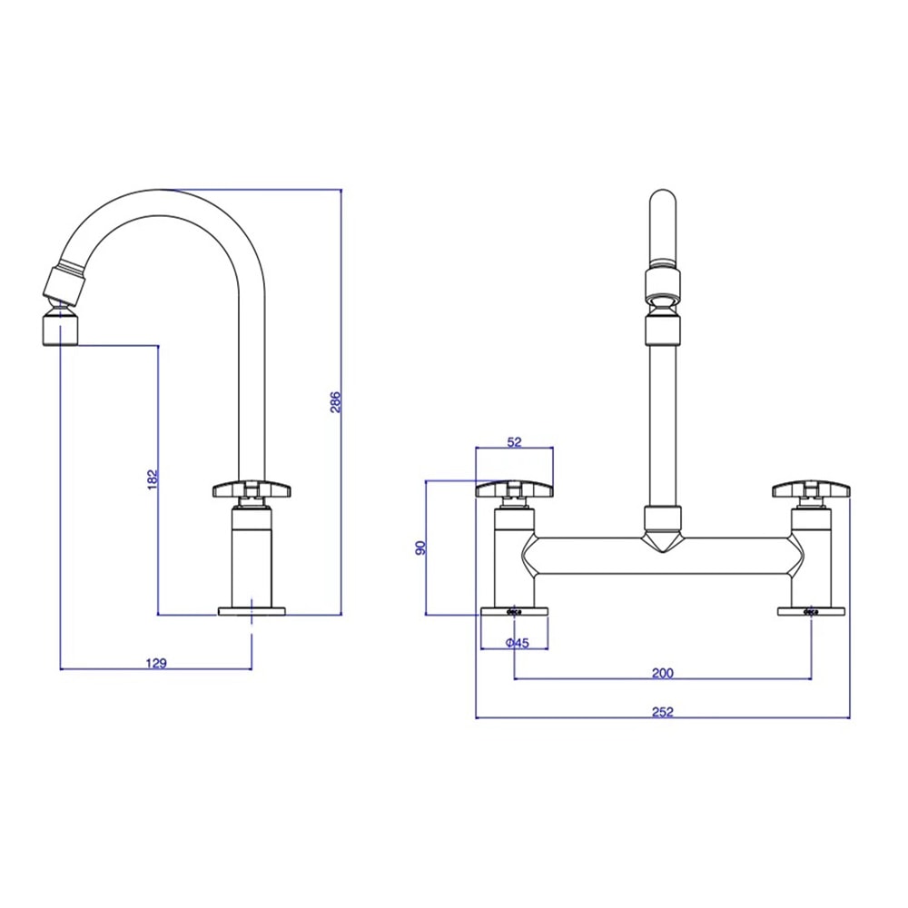 Torneira Misturador para Cozinha Deca Max Mesa Cromado - 1256.C34