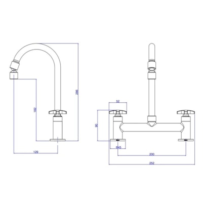 Torneira Misturador para Cozinha Deca Max Mesa Cromado - 1256.C34