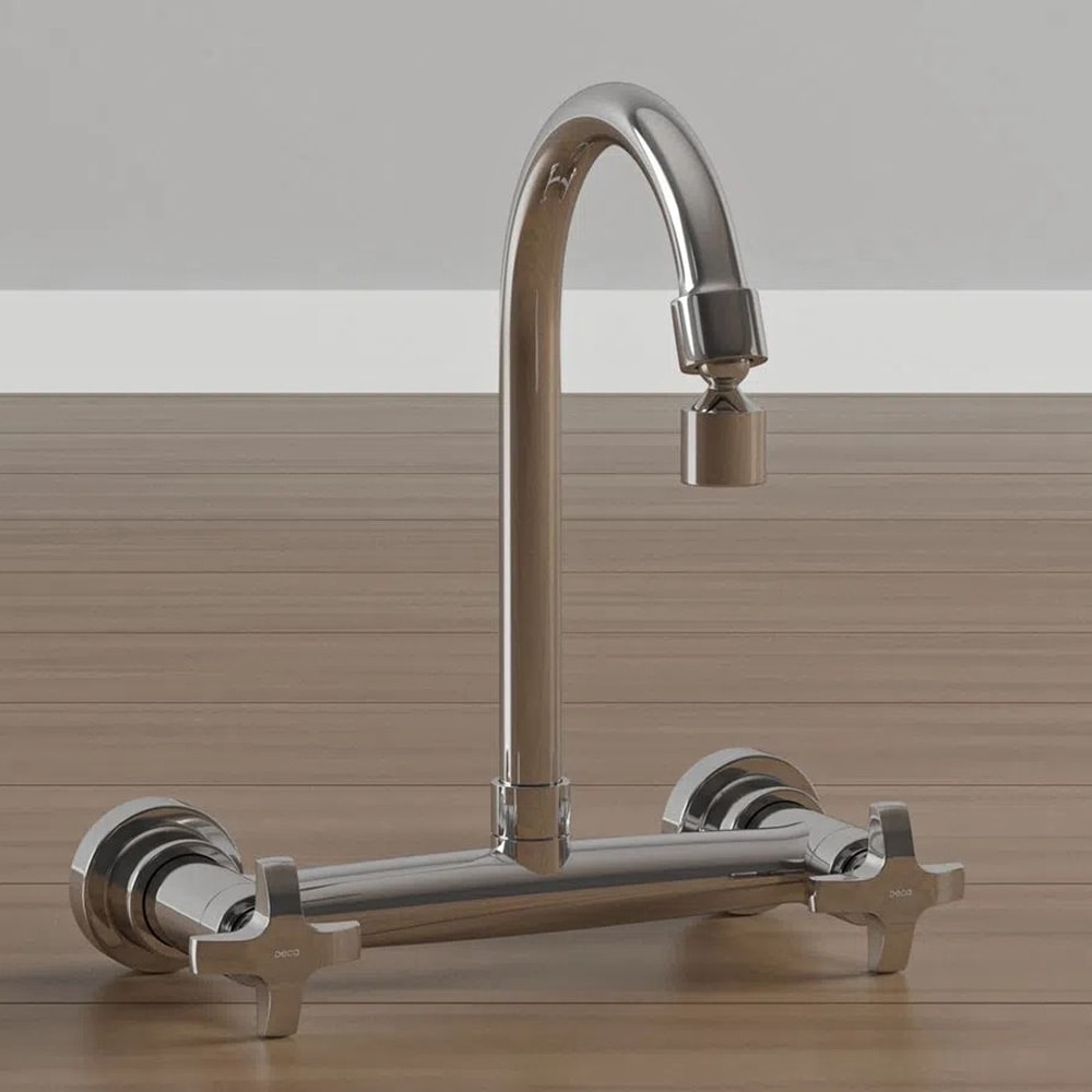 Torneira Misturador para Cozinha Deca Max Parede Cromado - 1258.C34