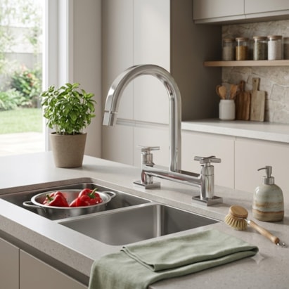 Torneira Misturador para Cozinha Docol City Mesa Cromado - 00877706