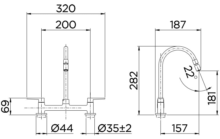 Torneira Misturador para Cozinha Docol Gali Mesa Cromado - 00801106