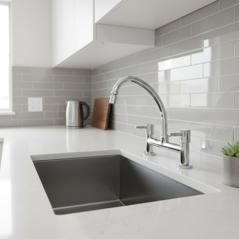 Torneira Misturador para Cozinha Kimetais Delic Slim C58 Mesa Cromado - MT001907