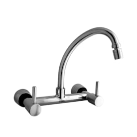 Torneira Misturador para Cozinha Kimetais Delicatta Slim Parede Bica Alta Cromada - MT001908