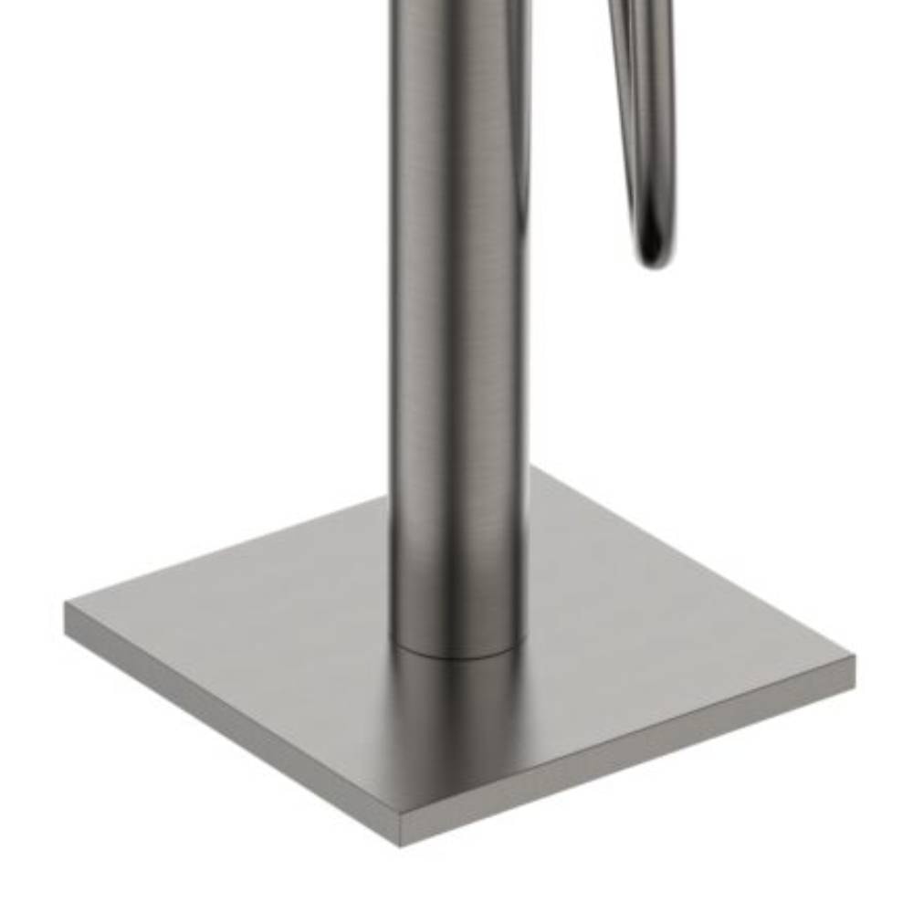 Torneira Monocomando para Banheira com Pedestal Dax Ada com Ducha Cinza - DAX-2822-AD-GR