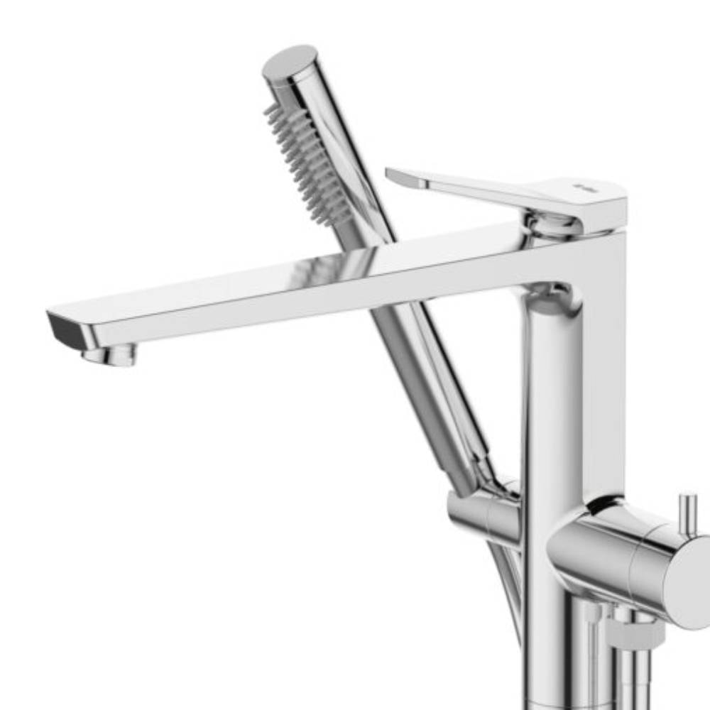 Torneira Monocomando para Banheira com Pedestal Dax Ada com Ducha Cromado - DAX-2822-AD-CR