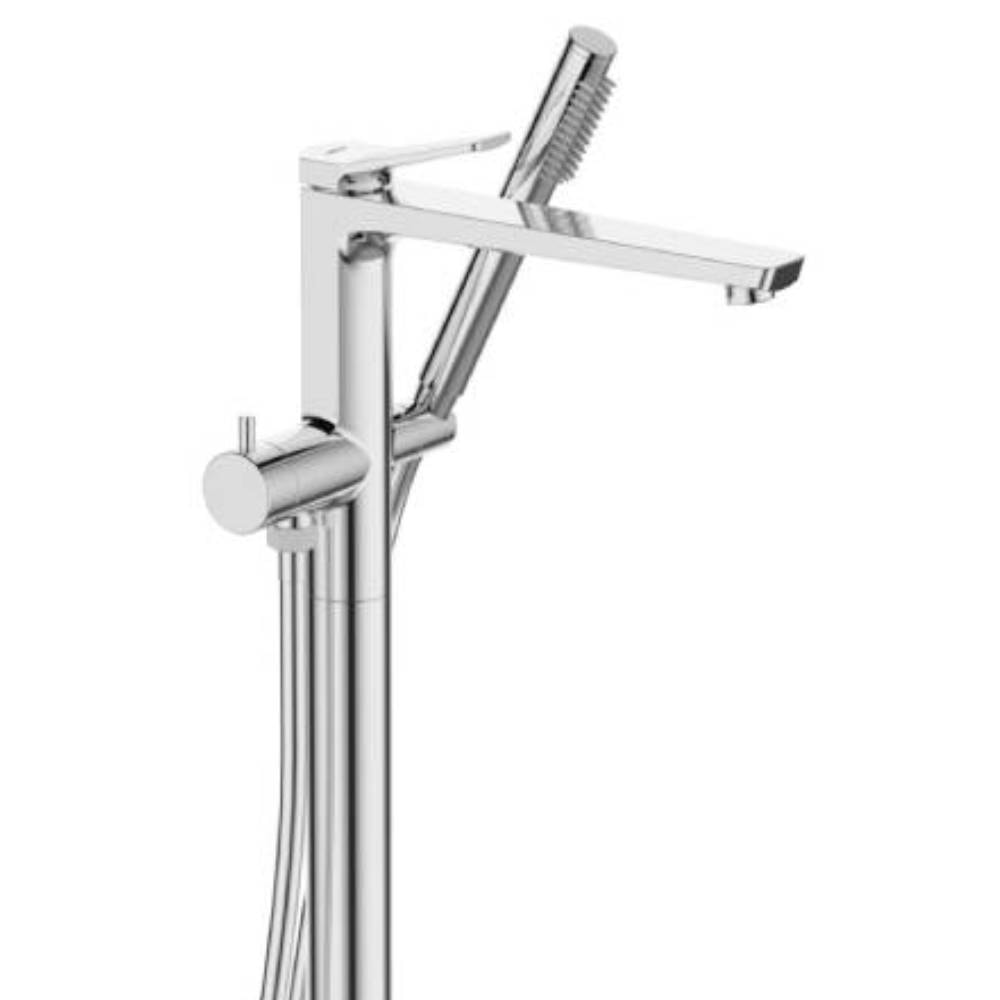 Torneira Monocomando para Banheira com Pedestal Dax Ada com Ducha Cromado - DAX-2822-AD-CR