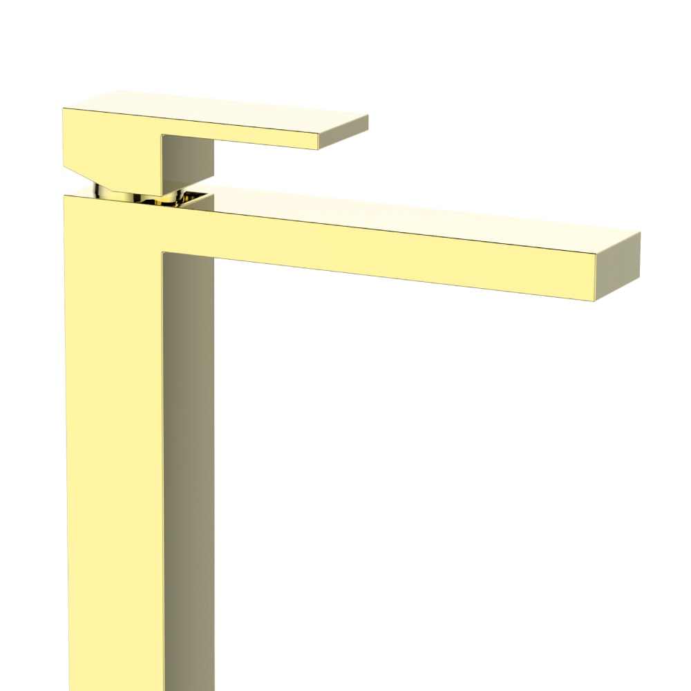 Torneira Monocomando para Banheiro Dax Havel Mesa Bica Alta Gold - DAX-2885-HV-GD