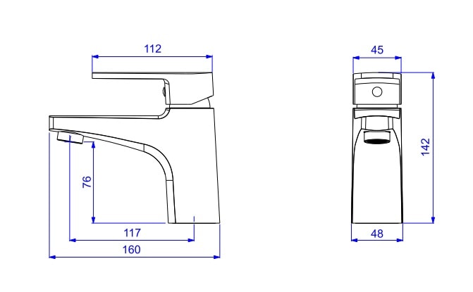 Torneira Monocomando Para Banheiro Deca Level Bica Baixa Mesa Black Noir - 2875.BL26.NO