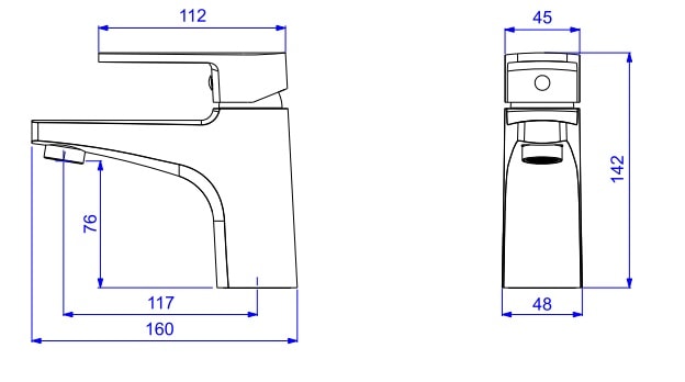 Torneira Monocomando para Banheiro Deca Level Bica Baixa Mesa Cromado - 2875.C26